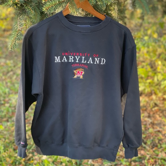 University Of Maryland Terrapins Vintage Embroidered Iron-On Patch - 3" X 3", Team Spirit